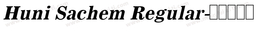 Huni Sachem Regular字体转换